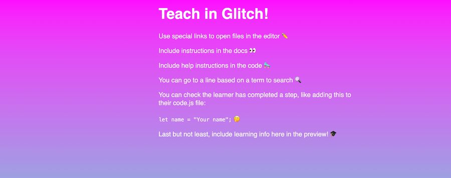 May 2024 on Glitch: Moving and Learning!