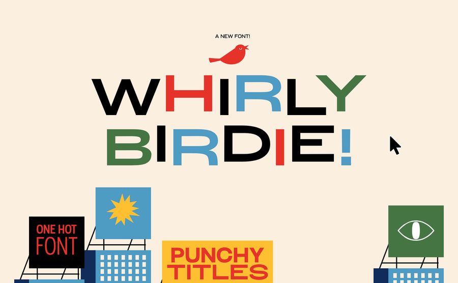 What does it take to create and launch a font? A Q&A with the Whirly Birdie creators 